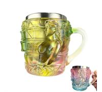 Tazza da libro dipinta, tazza per libro, tazza da caffè creativa 3D dipinta, novità UniqueBooks Stack tazza da caffè, tazza da caffè dal design divertente, tazze da caffè per amanti dei libri, lettori