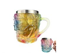 Tazza da libro dipinta, tazza per libro, tazza da caffè creativa 3D dipinta, novità UniqueBooks Stack tazza da caffè, tazza da caffè dal design divertente, tazze da caffè per amanti dei libri, lettori