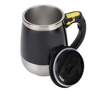 tazza da miscelazione con ricarica USB in acciaio inossidabile per caffè cioccolata calda al lattetazza da miscelazione automatica(Nero), Tazza da caffè auto agitando da 400 ml Cups