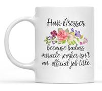 Tazza da parrucchiere, regalo per parrucchiere, tazze da caffè, novità, tazza da caffè, tazza da tè in ceramica con stampa su entrambi i lati, per mamma, papà, amico, moglie, marito, regalo da 11 once