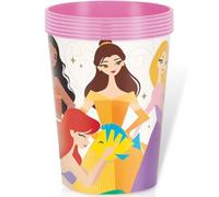 Tazza da stadio in plastica riutilizzabile, motivo: principesse Disney, 473 ml, perfetta per feste ed eventi
