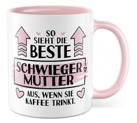 Tazza da suocera regalo come la migliore suocera del mondo quando beve caffè, tazza da caffè suocera famiglia, idea regalo per la festa della mamma, mamma