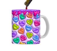 Tazza da tè 3D Amore - 400 ml Romantica tazza da caffè | Novità decorativa per bevande | stoviglie per latte tè caldo, tazza regalo per fidanzata anniversario compleanno Va