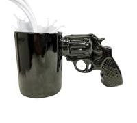 Tazza da tè a forma di revolver, divertente e creativa, decorazione per la difesa, tazza da caffè, regalo per la casa, tazze da caffè fresche, tazze da tè in ceramica, tazze da caffè creative per