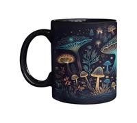 Tazza da tè ai funghi, tazza da caffè ai funghi - Tazze da caffè con motivo a funghi che cambiano colore da 12 OZ | Regali innovativi per gli amanti dei funghi, tazza da tè per il posto di lavoro e la