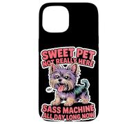 Tazza da tè amante dei cani donne uomini carino piccolo razza Sassy Pet Humor Custodia per iPhone 15