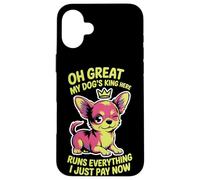 Tazza da tè amante dei cani donne uomini carino piccolo razza Sassy Pet Humor Custodia per iPhone 16 Plus