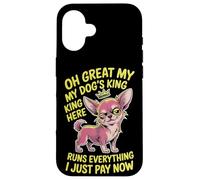 Tazza da tè amante dei cani donne uomini carino piccolo razza Sassy Pet Humor Custodia per iPhone 16