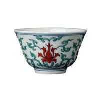 Tazza da tè Antica passiflora dipinta a mano Doucai Host Cup singola in ceramica personale dedicata Contenitore for ammollo