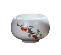 Tazza da tè cinese semplice con luna bianca Ruyao grande in ceramica Kung Fu Tea Set-tazza da meditazione (ciao cachi)