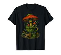 Tazza da tè con funghi incantati - Forestcore Fungi Fantasy Art Maglietta