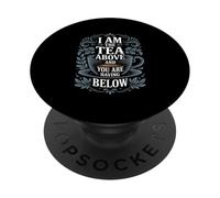 Tazza da tè decorata con scritta "I Am The Tea" PopSockets PopGrip Adesivo