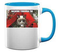 Tazza da tè e caffè in ceramica con scritta "Dashing Through The Snow" e scritta "No Hate Christmas", colore: