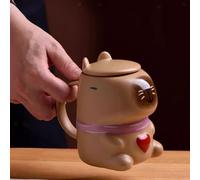 Tazza da tè in porcellana Cartoon Capybara Tazza da caffè Tazza da latte in