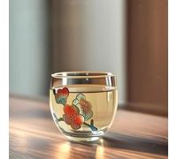 Tazza da tè in vetro, tazza da caffè per la cerimonia del tè Matcha e per la