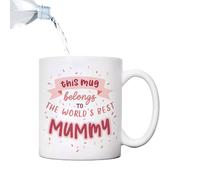 Tazza da tè - regalo per mamma, tazza da caffè carina | piccola tazza di ceramica per la festa della mamma, presente per mamme in attesa, divertente tazza da viaggio per il lavoro