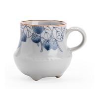 Tazza da tè Sottosmalto Coniglio Blu e Bianco, for l'ospite con manico, for gli ospiti, Set in ceramica, Contenitore for ammollo della tazza Kung Fu
