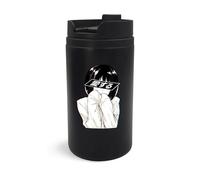 Tazza da viaggio Anime Sad Girl, bicchiere da viaggio, tazza da caffè isolata, tazza portatile