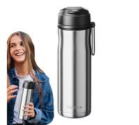 Tazza da viaggio con infusore per tè, 600 ml, bottiglia termica portatile con filtro magnetico, in acciaio, per tè sfuso e freddo, con magnetica, separazione tra acqua e tè