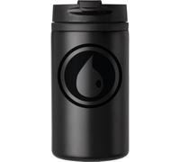 Tazza da viaggio con simbolo strano dell'acqua, tazza da caffè per bevande calde e fredde, tazza termica a doppia parete con coperchio a tenuta stagna, nero
