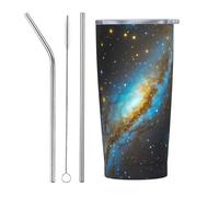 Tazza da viaggio in acciaio inossidabile Deep Space Galaxy da 20 once, isolata sottovuoto, per caffè, auto, ufficio, palestra