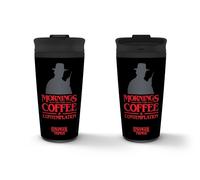 Tazza da viaggio metallizzata Pyramid Int Stranger Things Caffè e contemplazione