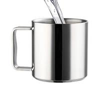 Tazza da viaggio in acciaio inox - Tazze in acciaio inossidabile | Tazza da caffè infrangibile con comodo manico più largo per tazza da caffè da viaggio per la casa, campeggio, regalo per
