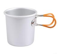 Tazza da viaggio in lega di alluminio 150ml maniglia pieghevole
