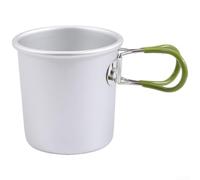Tazza da viaggio in lega di alluminio 150ml maniglia pieghevole