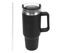 Tazza da Viaggio Isolata con Cannuccia Tazza da Viaggio Sottovuoto Riutilizzabile Mantieni Freddo Caldo Portatile Doppia Parete 40 Once Acciaio Inossidabile per Uso Domestico (Tipo 3)