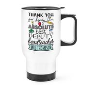 Tazza Da Viaggio Personalizzata Per Il Miglior Vice Preside Con Manico Regalo