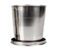 Tazza da viaggio pieghevole trasportabile non ossidata per avventura escursionismo Piano denso Sostanza sicura per alimenti Semplice Rudimenti all'aperto Tazza di piegatura densa per escursioni
