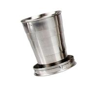 Tazza da viaggio pieghevole trasportabile non ossidata per avventura escursionismo Piano denso Sostanza sicura per alimenti Semplice Rudimenti all'aperto Tazza di piegatura densa per escursioni