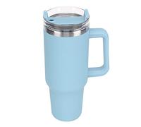 Tazza da Viaggio Sottovuoto, Bottiglia d'acqua con Cannuccia Isolata a Doppia Parete Sigillata da 40 Once Portatile Riutilizzabile Grande capacità per l'ufficio (Tipo B)