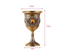 Tazza da vino retrò oro argento metallo 30 ml vintage per bicchiere per