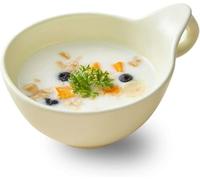 Tazza da zuppa in ceramica con manico, tazza da caffè da 570 ml, ciotola for la colazione con ciotola profonda for cereali, tazza da caffè, bianca, 18,8 cm*6,7 cm(White)