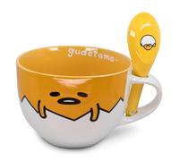 Tazza Da Zuppa In Ceramica Sanrio Gudetama Con Cucchiaio | Contiene 24 Once