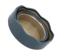 Tazza d'acqua in silicone verde profondo, pieghevole e portatile da 1,5L per artisti