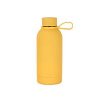 Tazza d'acqua per auto, anelli di sollevamento, bottiglia portatile isolata in acciaio inox, piccola bocca per viaggi, campeggio, auto portatile per viaggi e campeggio
