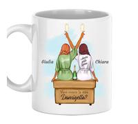 Tazza Damigella Testimone Personalizzabile Regali per Damigelle e Testimoni, amiche, sorelle, cugine, zie, cognate - Nome, Capelli, Abito e tanto altro da Personalizzare - Idee Regalo Donna Matrimonio