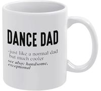 Tazza Dance Dad, proprio come la tazza da caffè, tazza da caffè Dance Dad - Idea divertente per il compleanno di mamma, papà, marito e moglie - Tazza da caffè da 11 once, tazza da tè, bianca