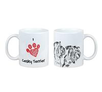 Tazza Del Terrier Ceco Con Cane Io Amo Art-Dog