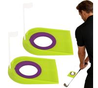 Tazza di allenamento da golf per interni, accessorio per l'allenamento con bandiera, coppe da golf per il putting verde, per esterni, spazio di gioco, giardino, cortile, prato, uomini e donne atleti