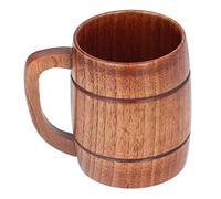 Tazza di Birra in Legno Sostenibile Sostenibile e Inaffermazione della Tazza di caffè per Ufficio a Casa, 300 Ml di Tazza D'acqua Anti -brucia per Varie Bevande