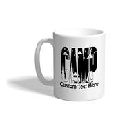 Tazza di caffè Camping Moon Tent Camp Trees Star Moon Tazze da tè ufficio | 330ml Mug Personalizzata Morning Cup per Festa Della Mamma Natale Latte