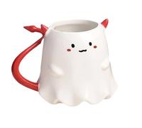 Tazza di caffè di Halloween - graziose tazze di pattern fantasma in ceramica, bevande multifunzionali da 500 ml | Grande novità per bere tazza per la latte di birra Coffee ghiaccio di tè per il tè da