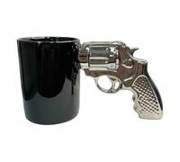 Tazza Di Caffè - Tazza Divertente Creativa A Forma Di Revolver | Tazza Di Ceramica Creativa Per Bere Acqua | Tazza Di Caffè Novità Con Presa Confortevole Per Caffè Caldo, Vino, Whisky,
