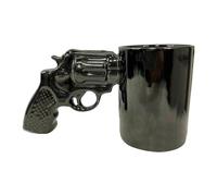 Tazza Di Caffè - Tazza Divertente Creativa A Forma Di Revolver | Tazza Di Ceramica Creativa Per Bere Acqua | Tazza Di Caffè Novità Con Presa Confortevole Per Caffè Caldo, Vino, Whisky,