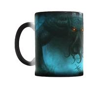 Tazza di Cambio Termico | Nero Si trasforma in Tazza di Mitologia Cthulhu,Grande Tazza di caffè Magica con Arte Divertente, Tazza sensibile al Calore, Nuova Tazza sensibile al Calore 12 Oz Come