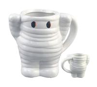 Tazza di ceramica di Halloween, bianco carino tazza di caffè in ceramica con disegno a mummie, festive bicchieri per bevande calde e fredde come latte